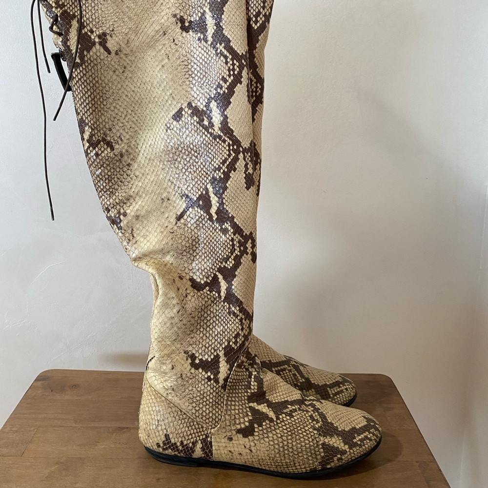 Giuseppe Zanotti Design Real Python Over The Knee Boots (Size EU 38,5)